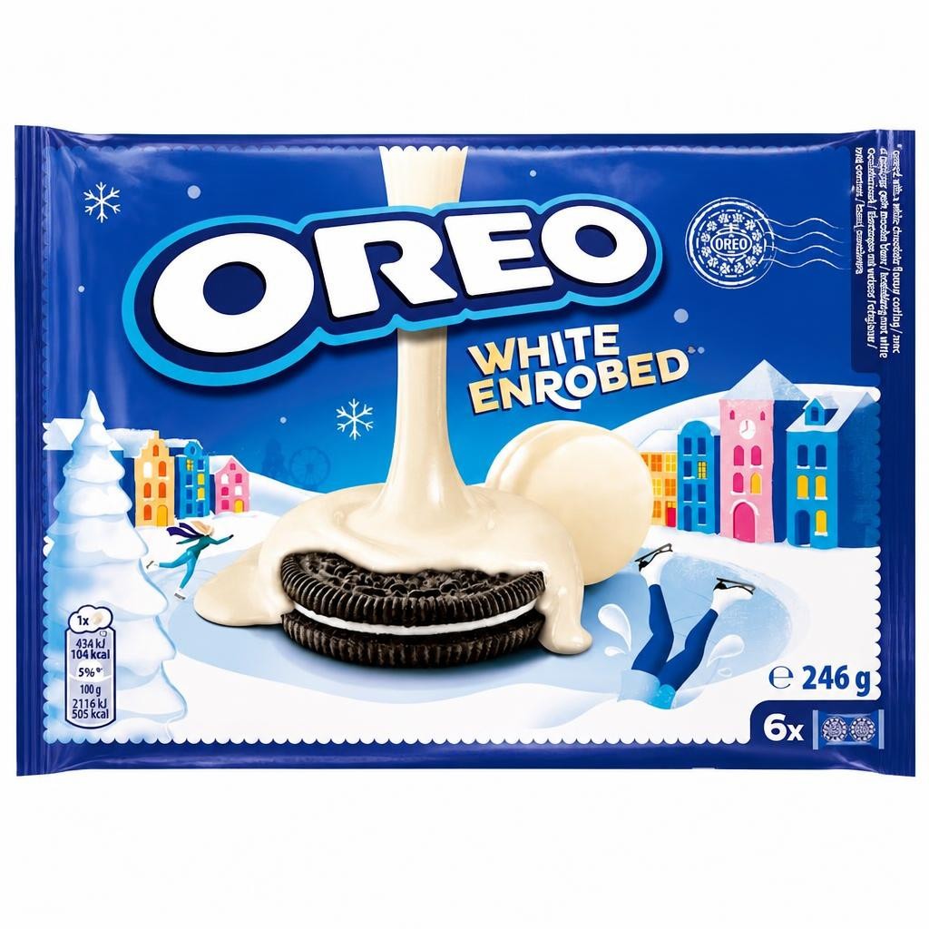 Oreo White Chocolate Covered Cookies 246G