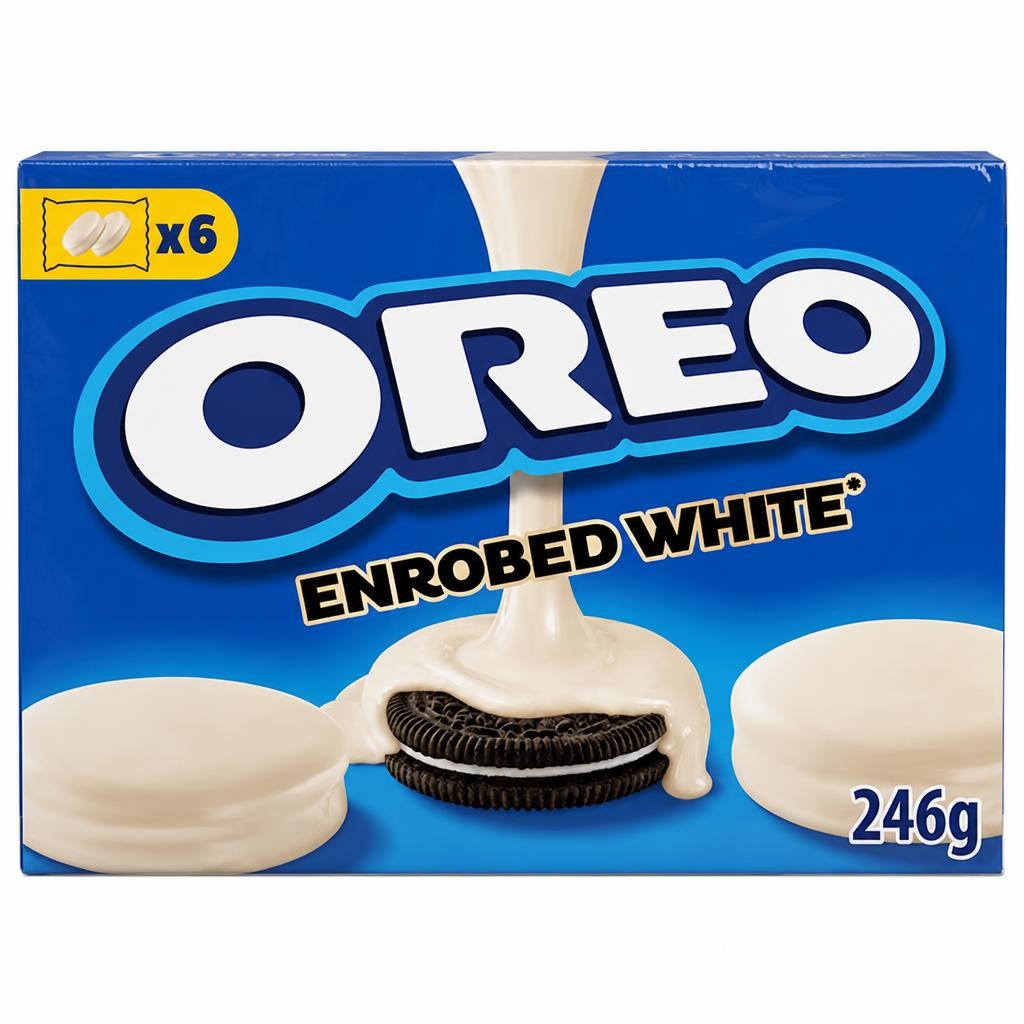 Oreo White Chocolate Covered Cookies 246G