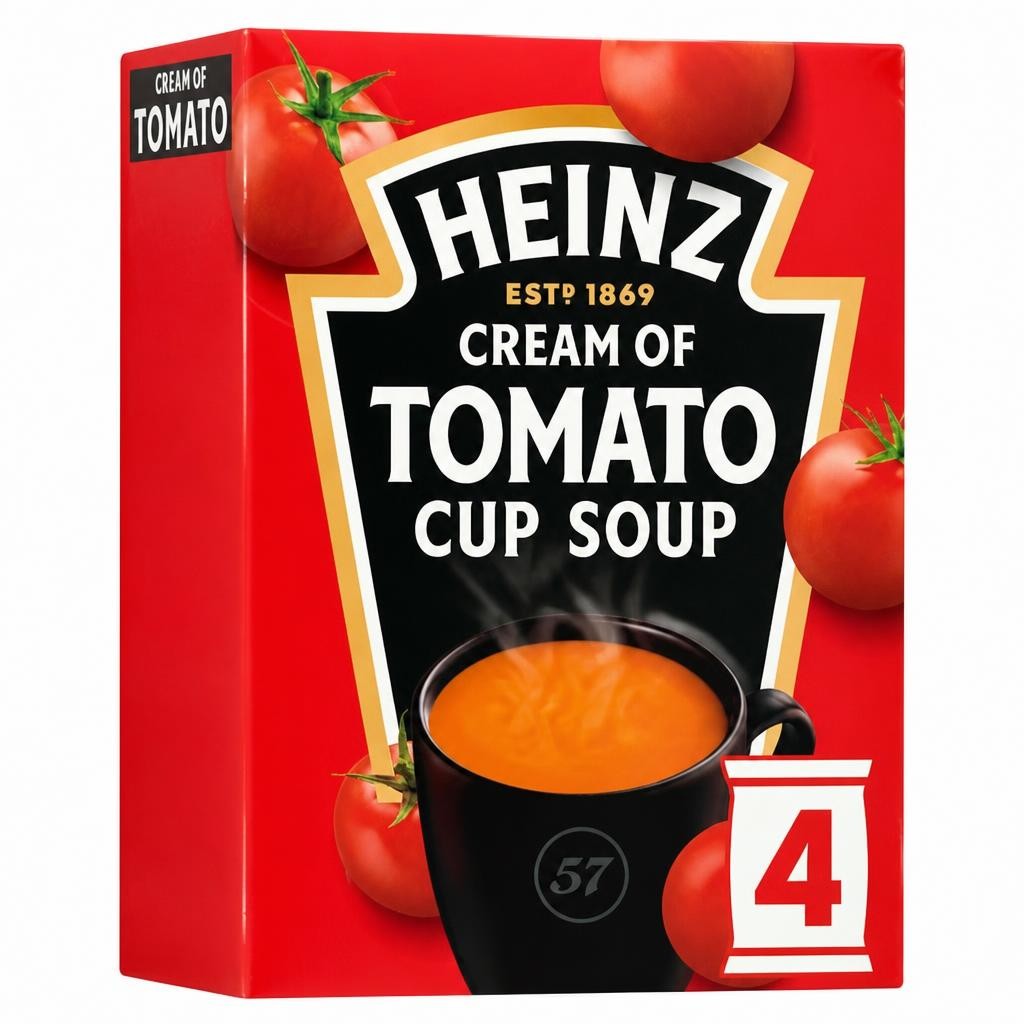 Heinz Cream Of Tomato Cup Soup 4 Pack 88G