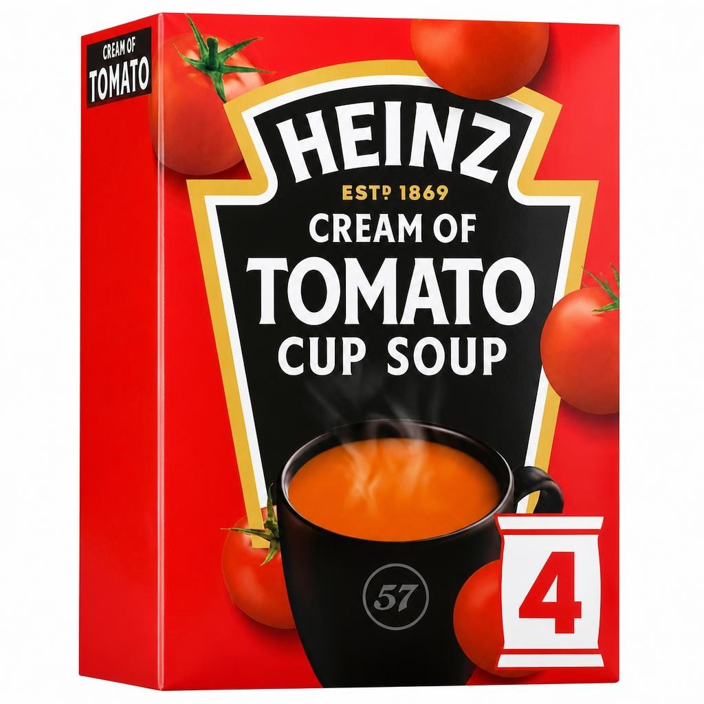 Heinz Cream Of Tomato Cup Soup 4 Pack 88G