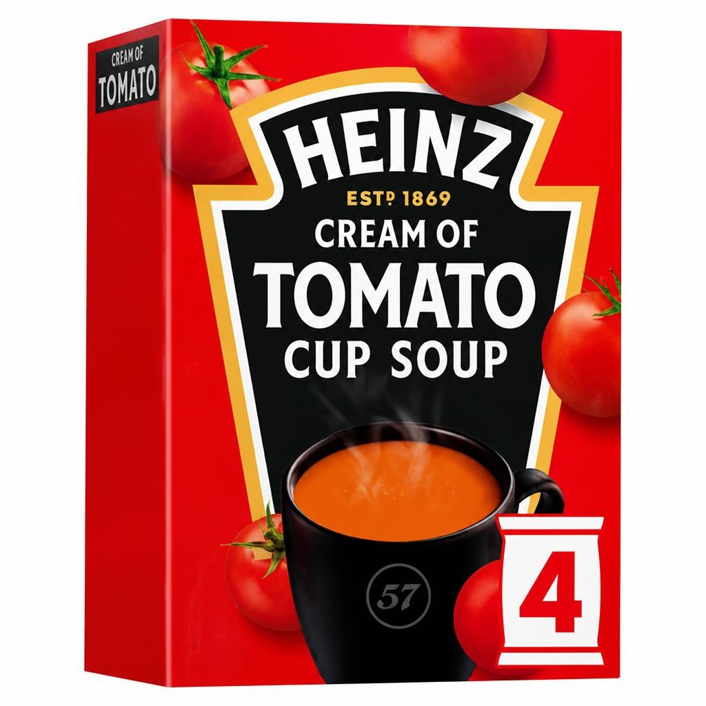 Heinz Cream Of Tomato Cup Soup 4 Pack 88G