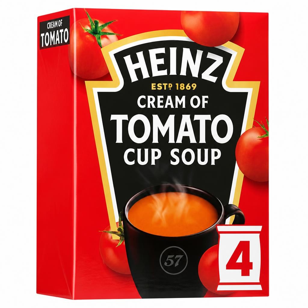 Heinz Cream Of Tomato Cup Soup 4 Pack 88G