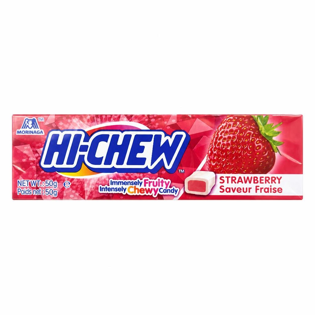 Hi-Chew Strawberry Flavoured Chewy Sweets 50g