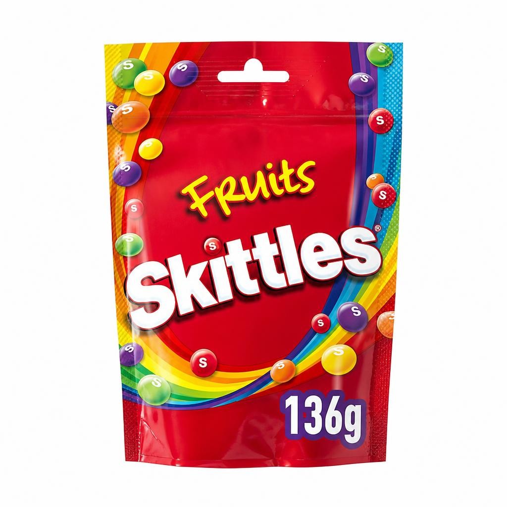 Skittles Fruit Flavoured Sweets Bag 136g