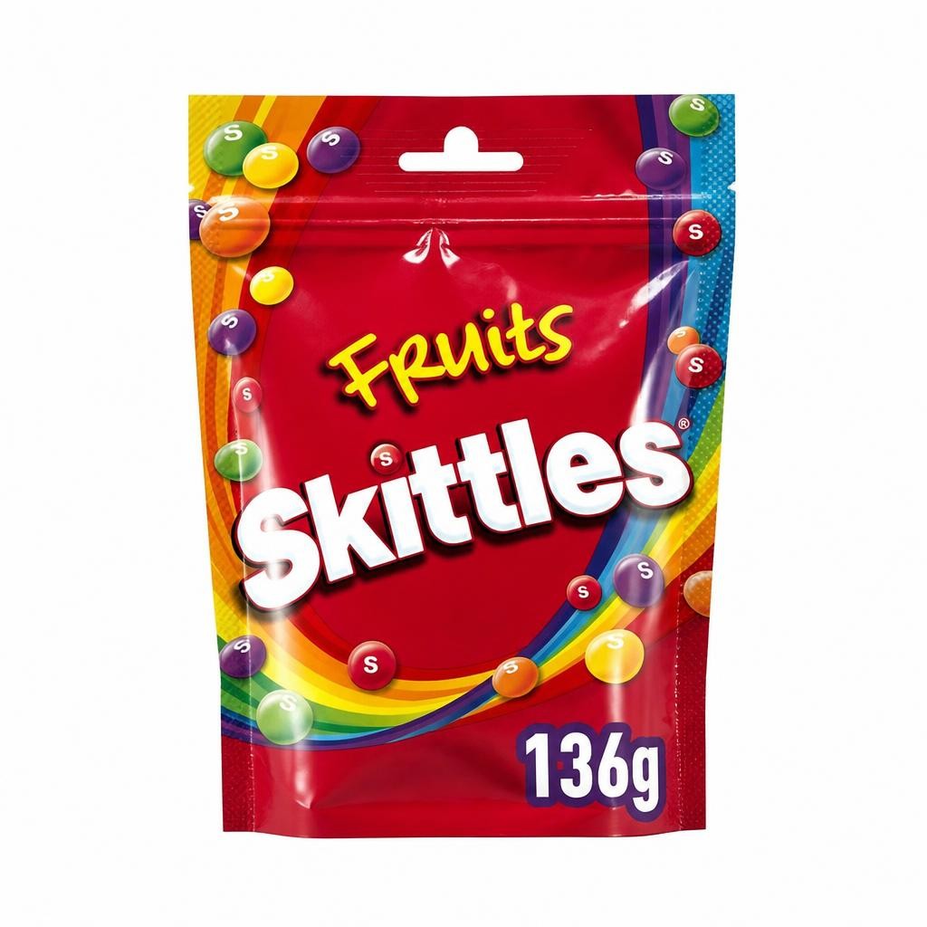 Skittles Fruit Flavoured Sweets Bag 136g