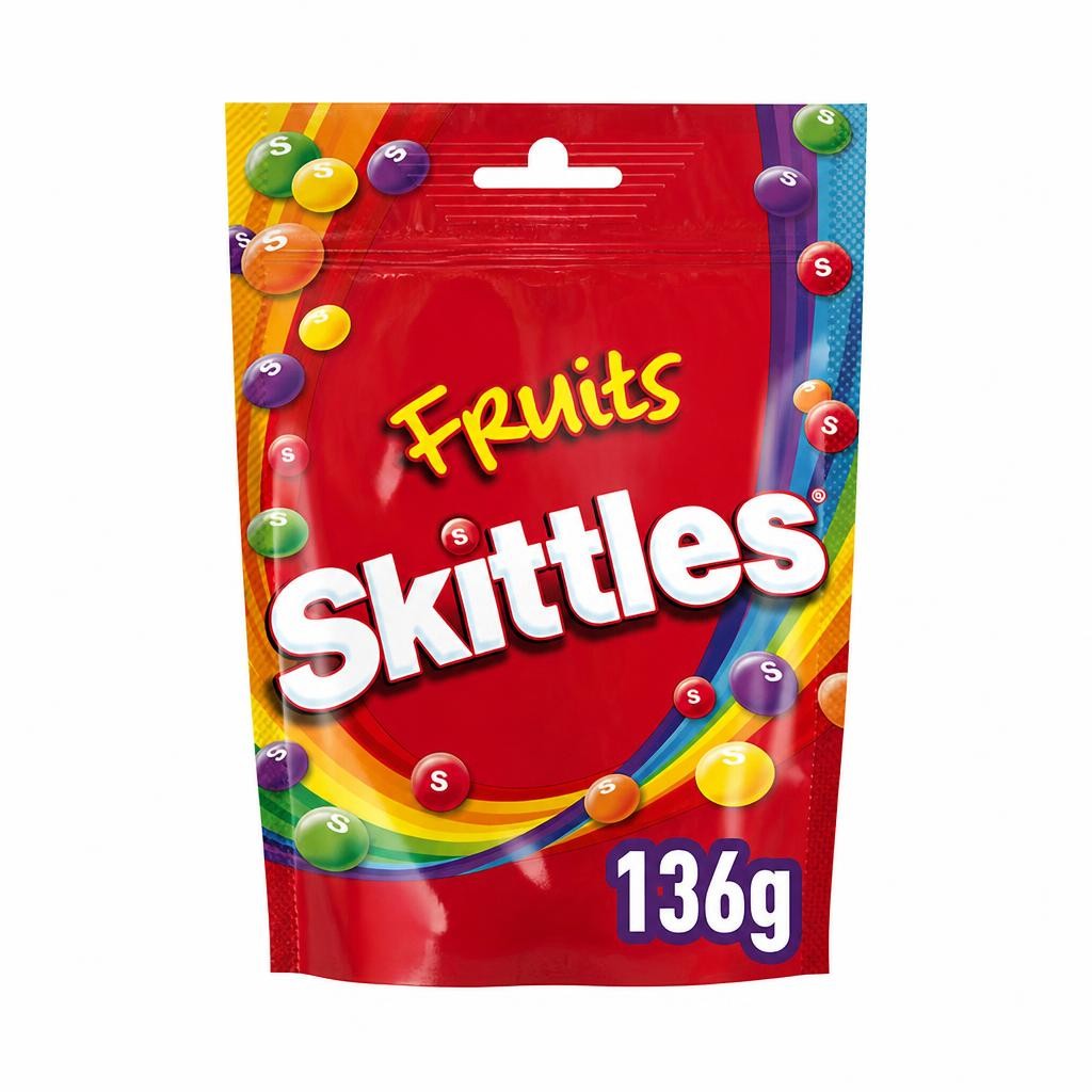 Skittles Fruits Vegan Chewy Sweets 136G