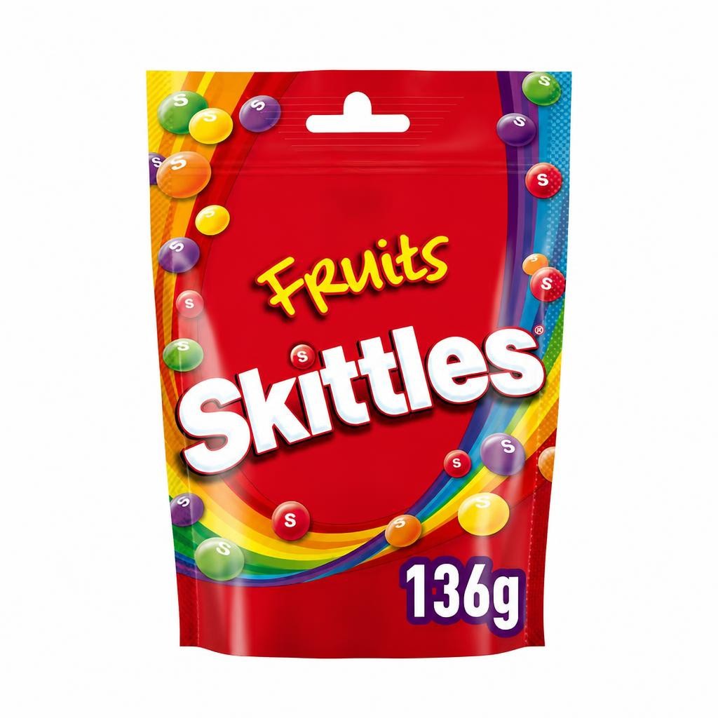 Skittles Fruit Flavoured Sweets Bag 136g