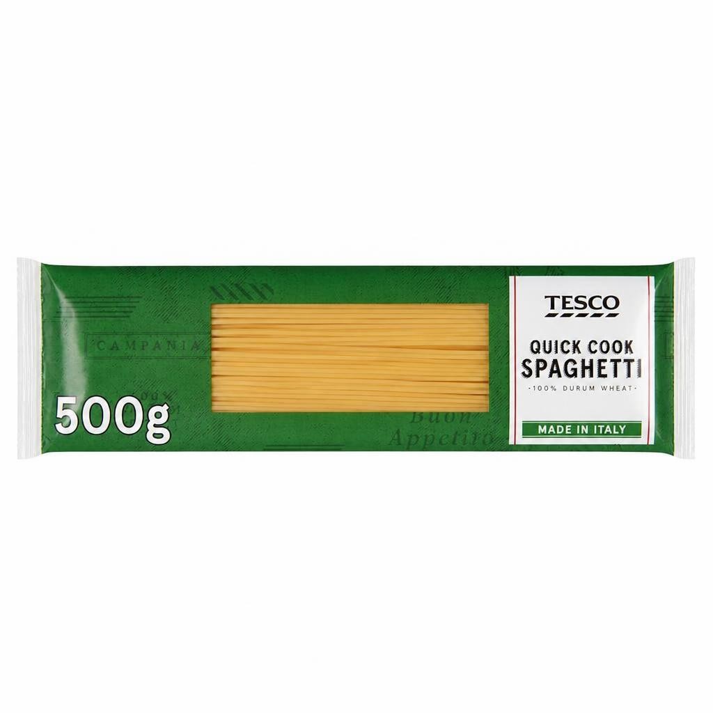 Tesco Quick Cook Spaghetti Pasta 500G