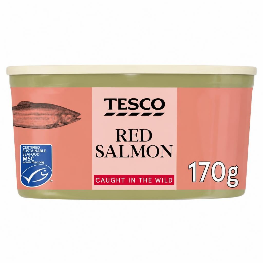 Tesco Skinless & Boneless Wild Red Salmon 170g