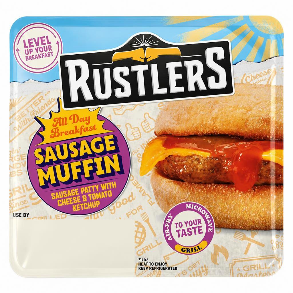 Rustlers All Day Breakfast Sausage Muffin 155G