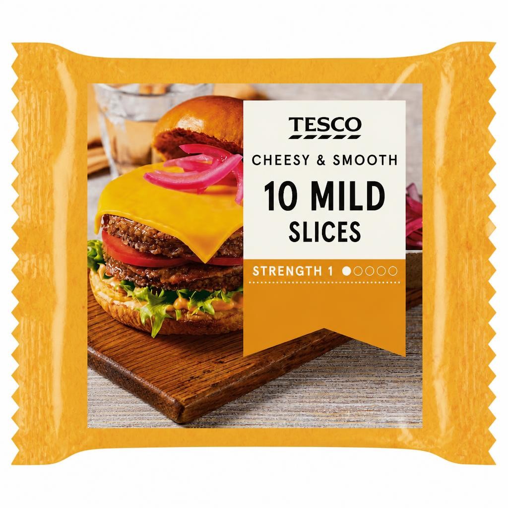 Tesco 10 Mild Slices 200G