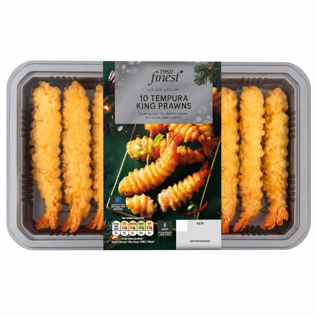 Tesco Finest 10 Tempura King Prawns 175G