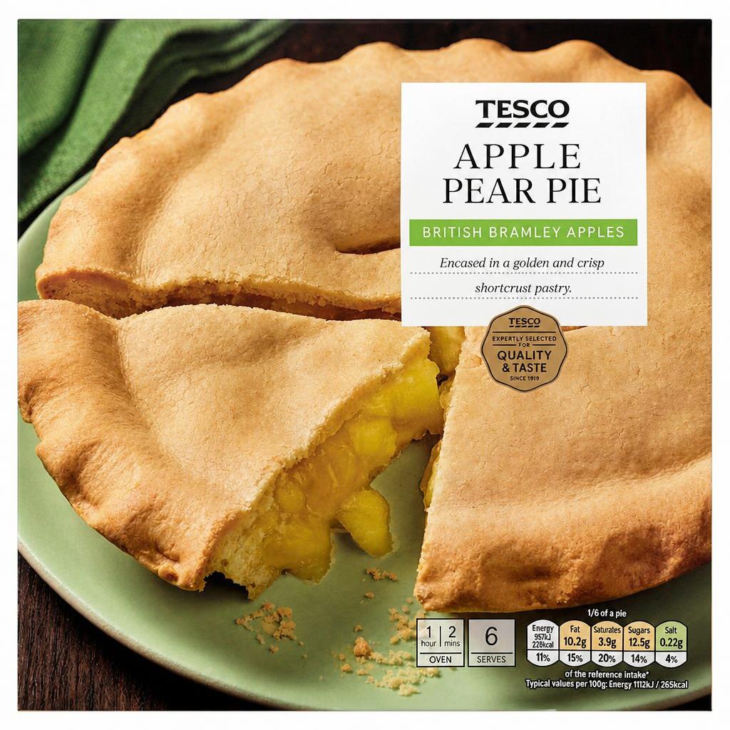 Tesco Apple & Pear Pie 520g