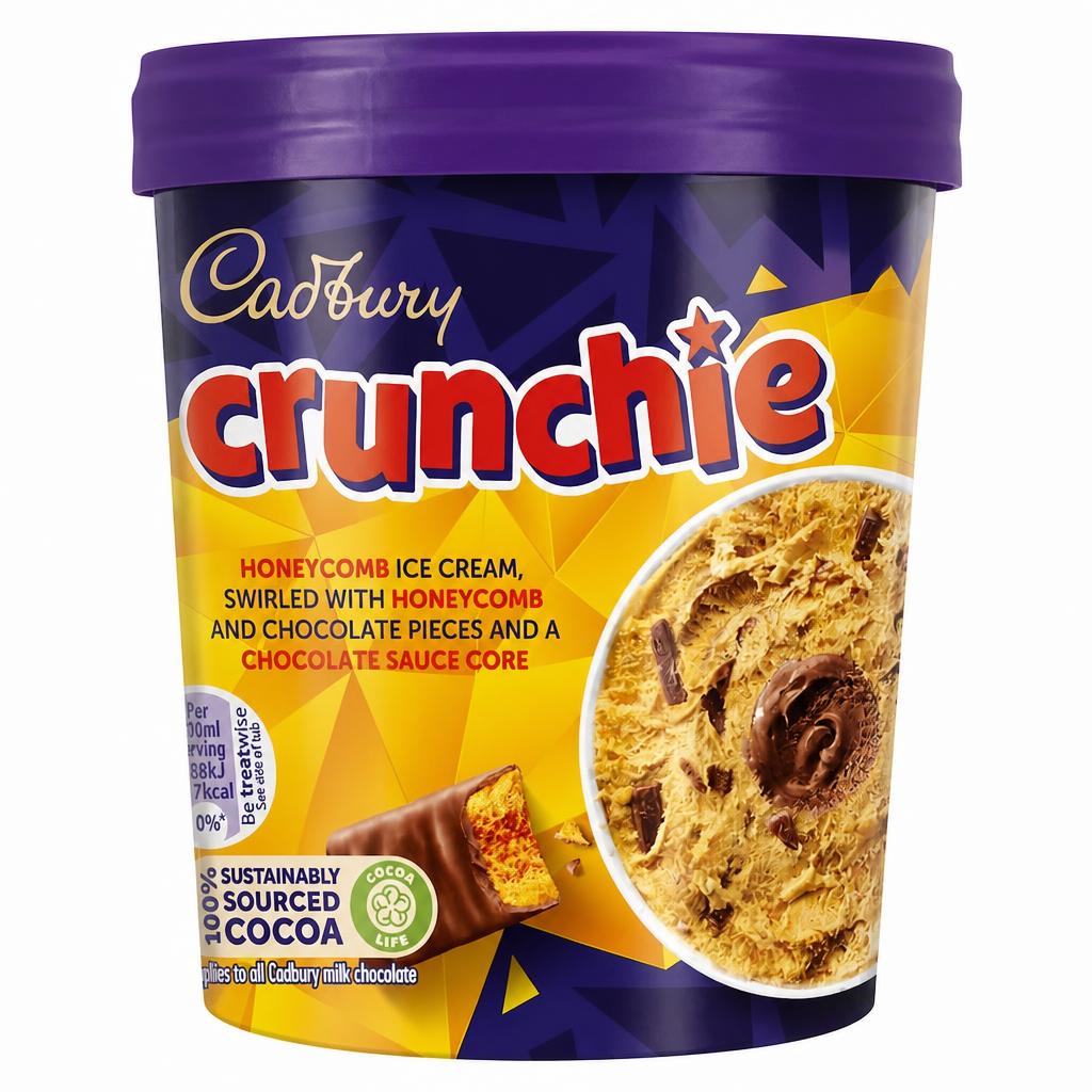Cadbury Crunchie Honeycomb Ice Cream 425ml