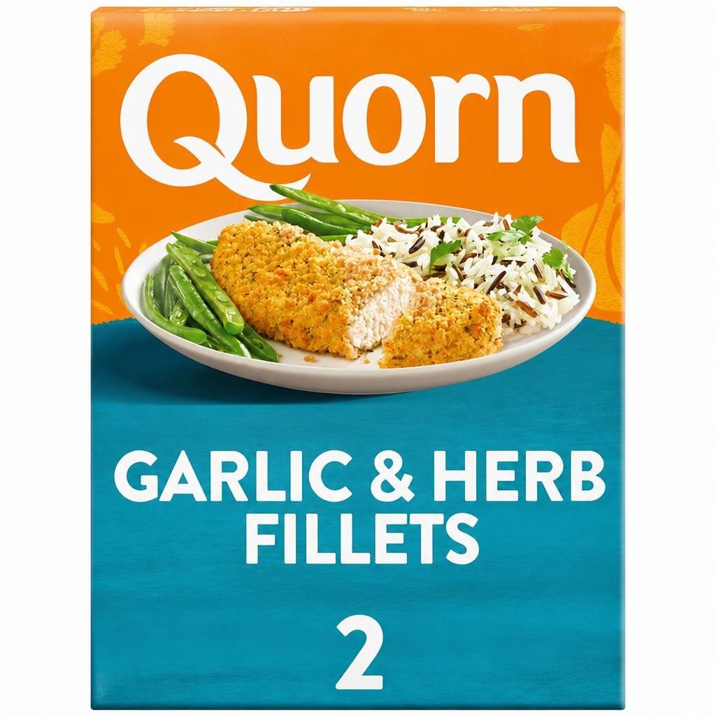 Quorn Garlic & Herb Fillets 2 Pack 200g
