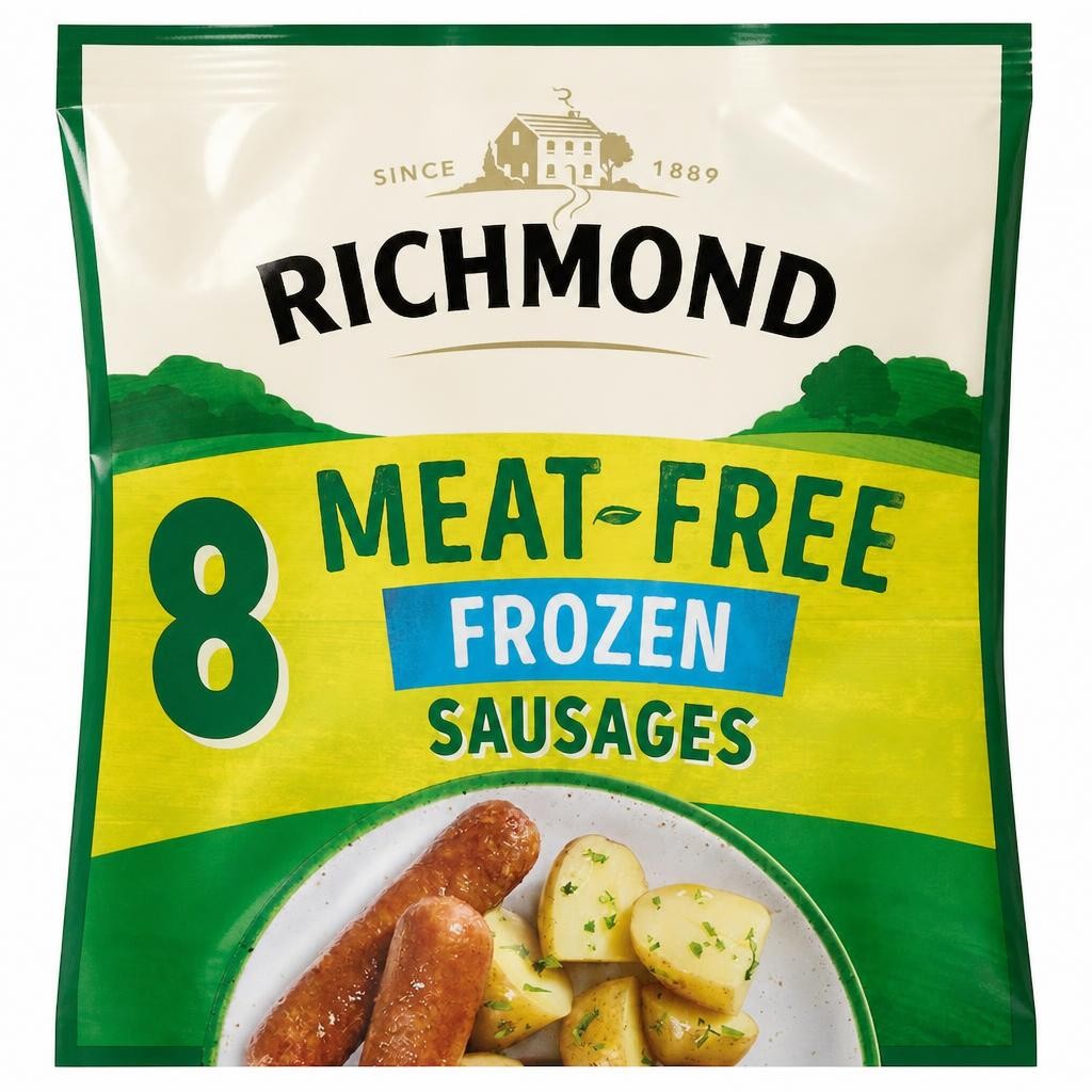 Richmond 8 Meat Free Vegan Sausages 304G