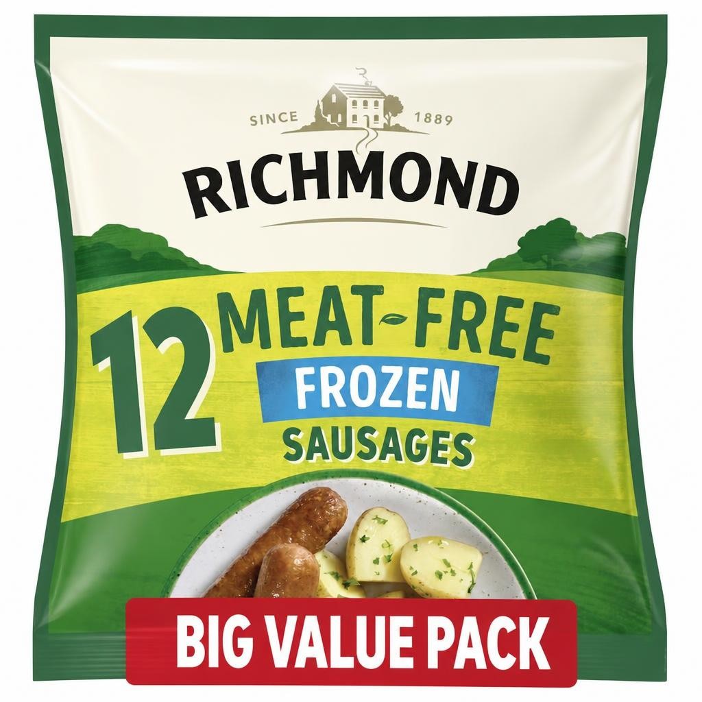 Richmond  12 Meat Free Vegan Sausages 456g