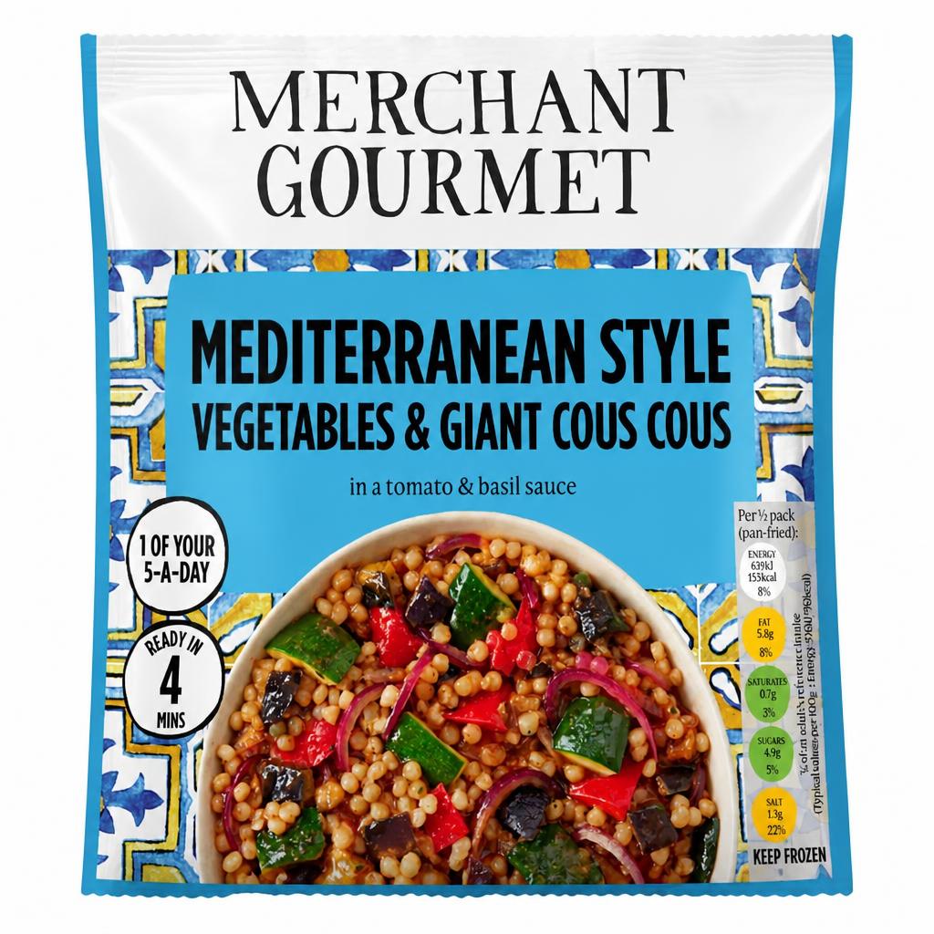 Merchant Gourmet Herby Mediterranean Vegetables & Couscous 400G