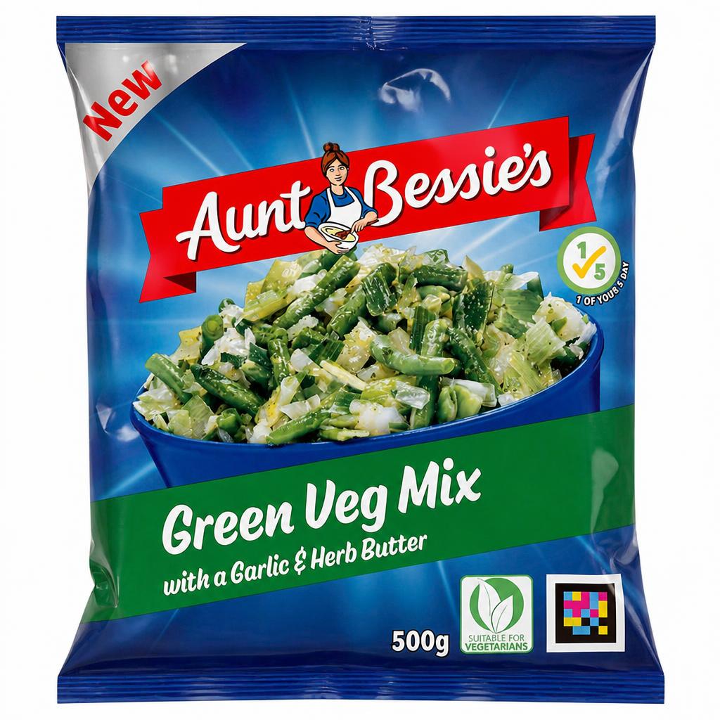 Aunt Bessie’s Green Vegetable Mix 500g