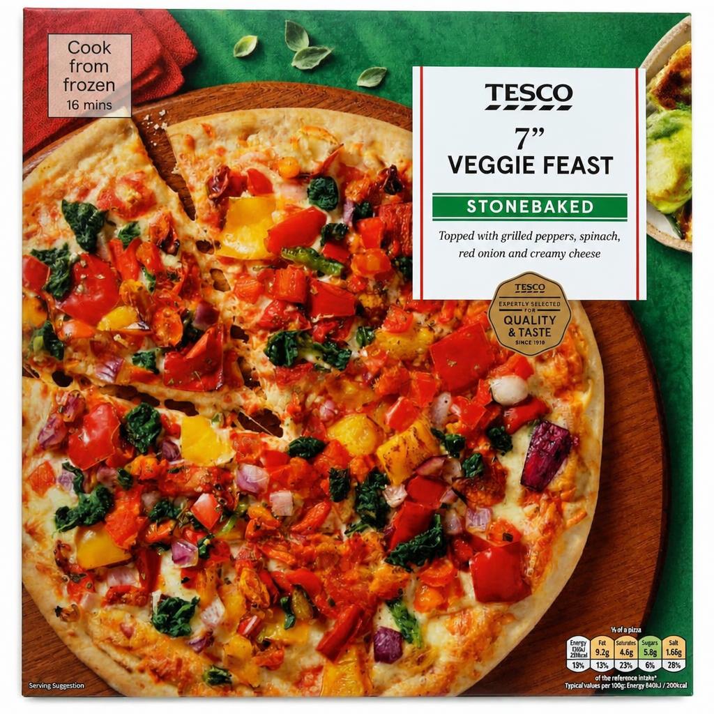 Tesco Stonebaked Vegetable Pizza 380g