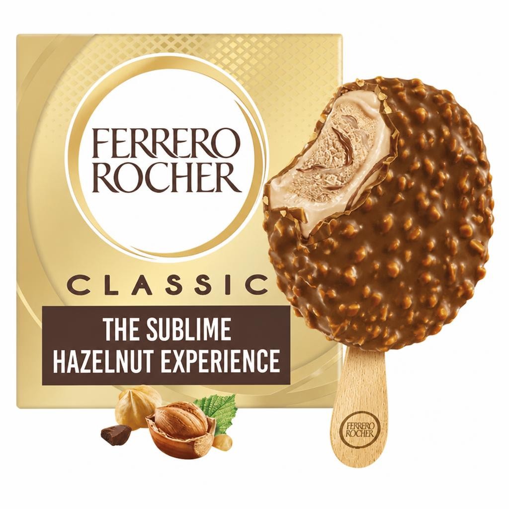 Ferrero Rocher Classic Ice Cream Sticks 4 X 70Ml