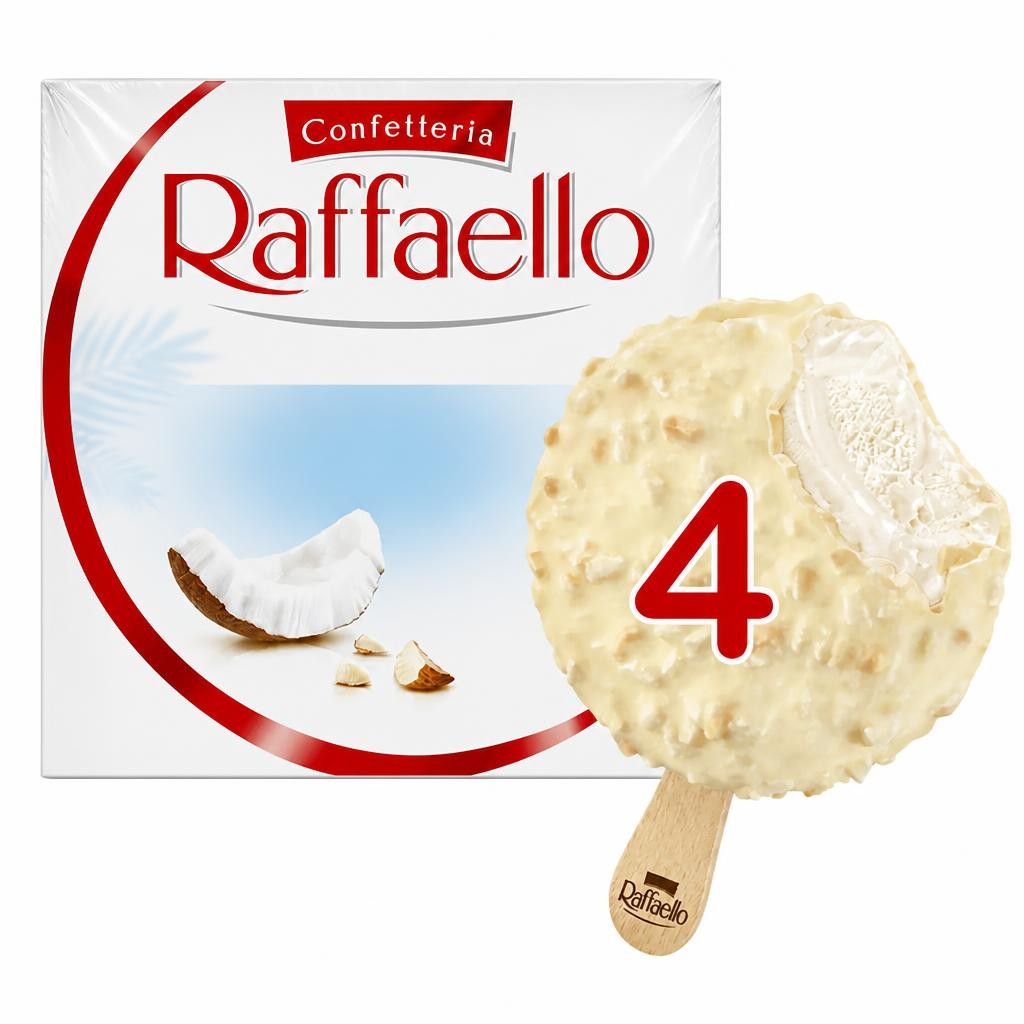 Ferrero Raffaello Ice Cream Sticks 4 X 70Ml