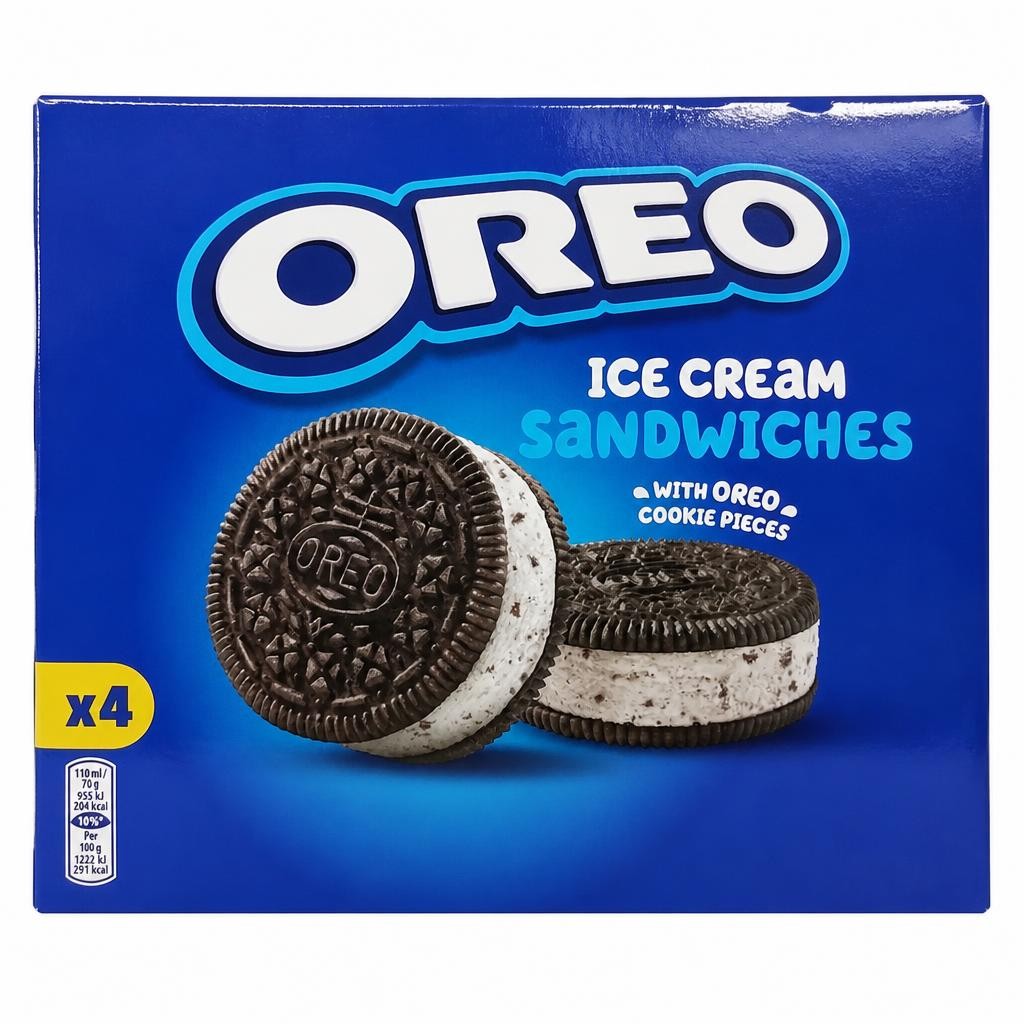 Oreo Vanilla Ice Cream Sandwiches 4x110ml