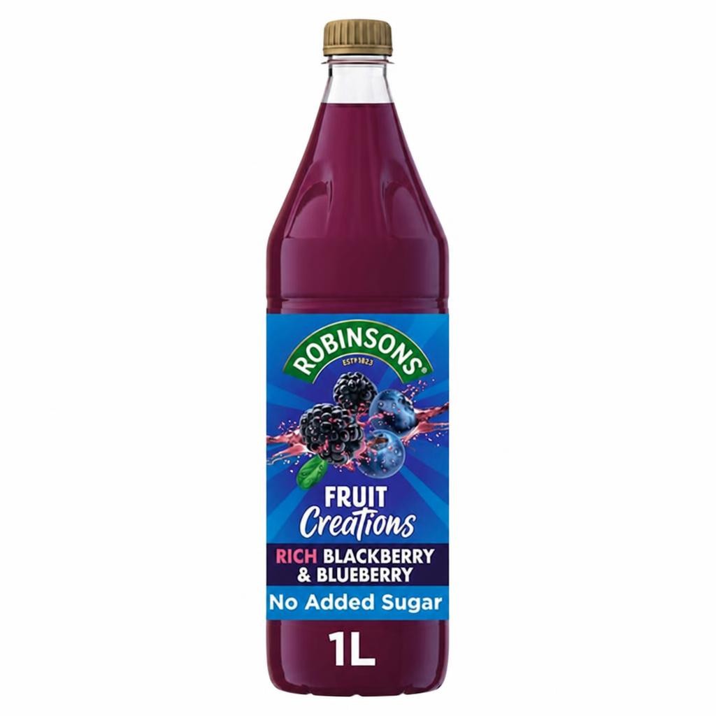 Robinsons Fruit Creations Blackberry & Blueberry Squash 1L