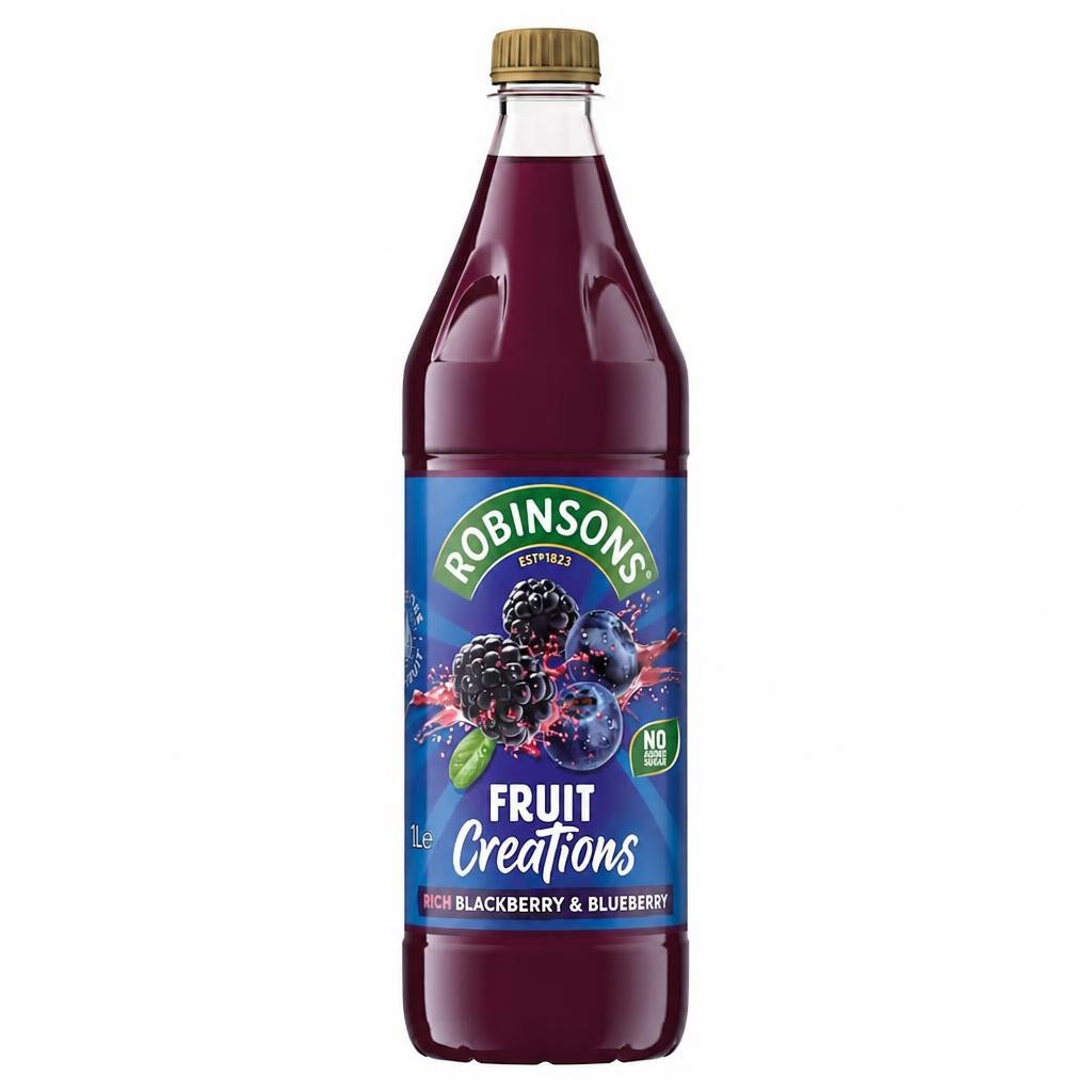 Robinsons Fruit Creations Blackberry & Blueberry Squash 1L