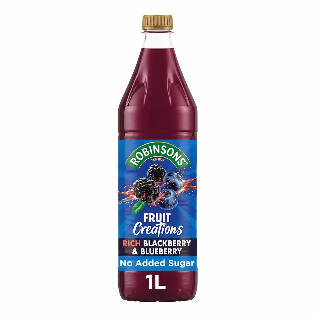 Robinsons Fruit Creations Blackberry & Blueberry Squash 1L
