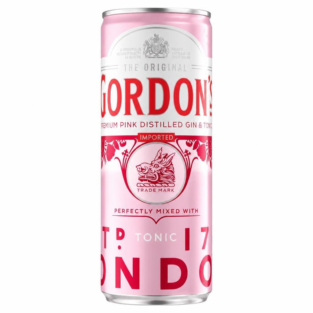 Gordon's Pink Gin & Tonic Can 5% Vol 250ml
