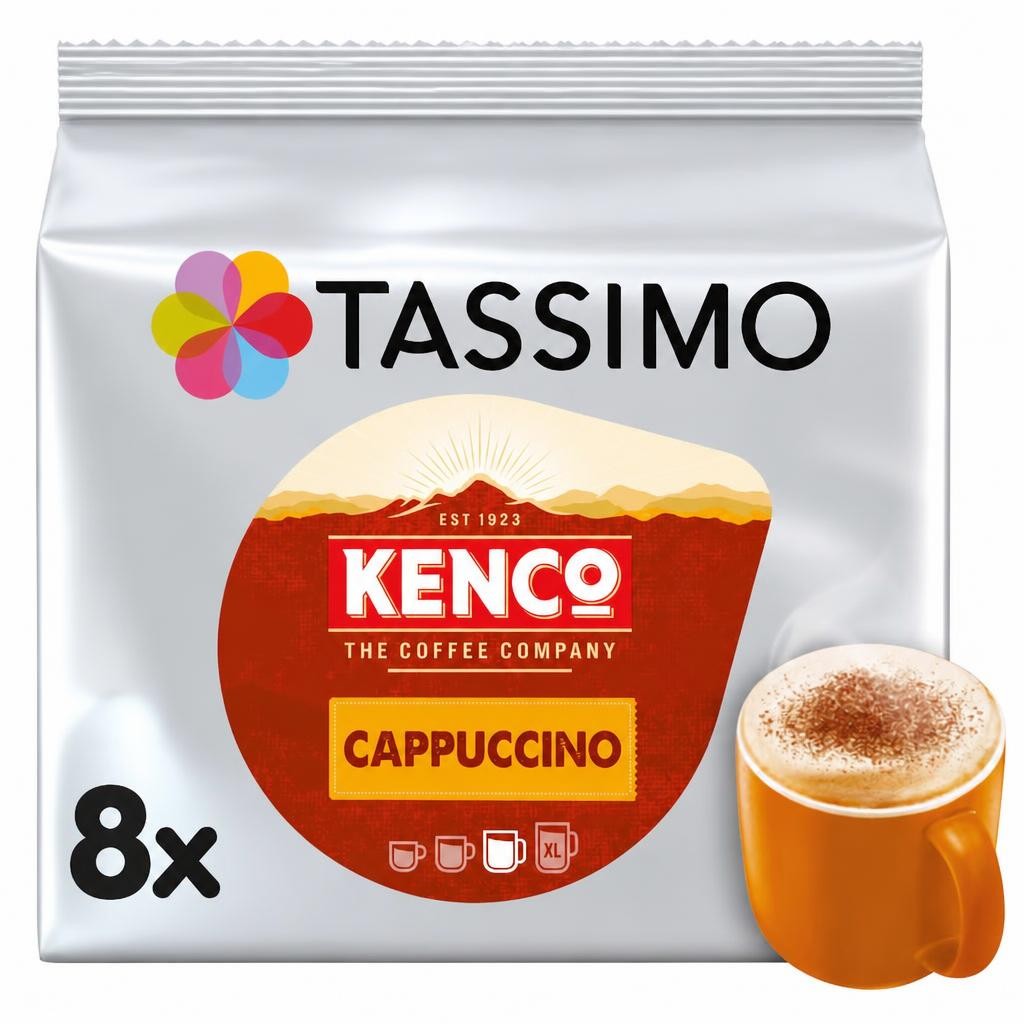 Tassimo Kenco Cappuccino Coffee Pods X8 260G