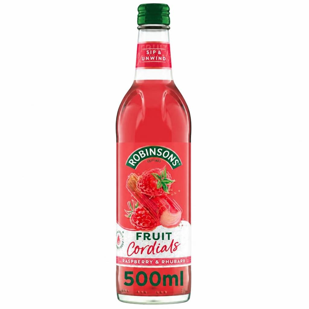 Robinsons Raspberry, Rhubarb & Orange Blossom Fruit Cordial 500ml