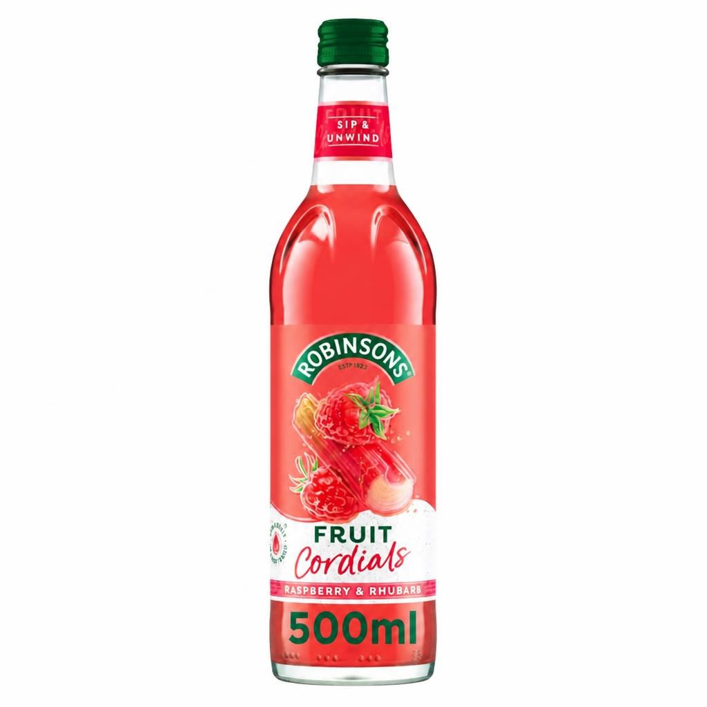 Robinsons Raspberry, Rhubarb & Orange Blossom Fruit Cordial 500ml