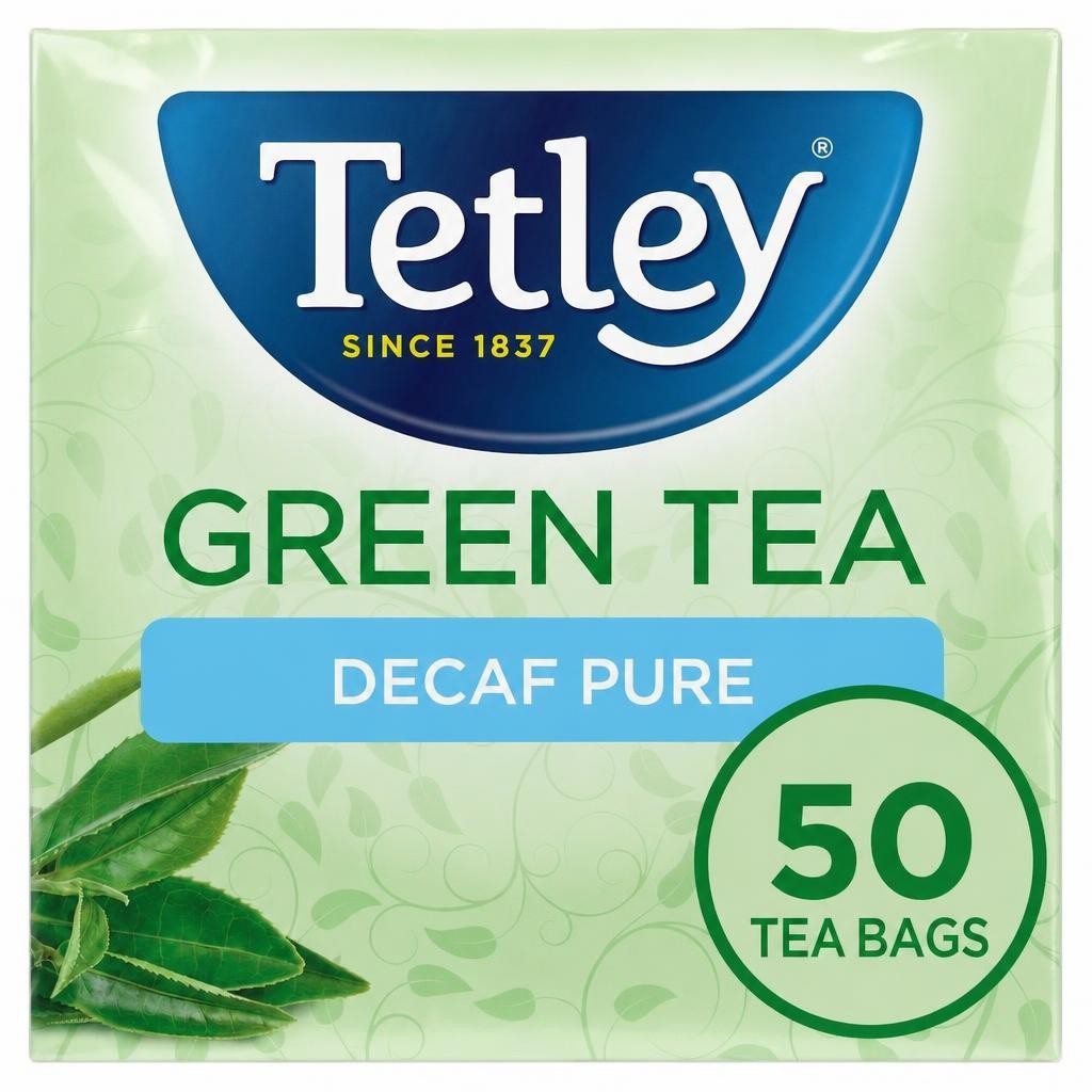 Tetley Green Tea Decaffeinated 50 Tea Bags 100G