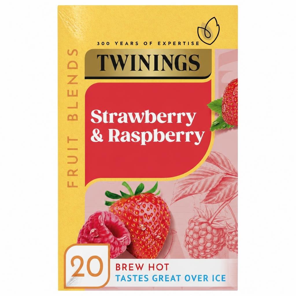 Twinings Strawberry & Raspberry 20 Tea Bags 40G