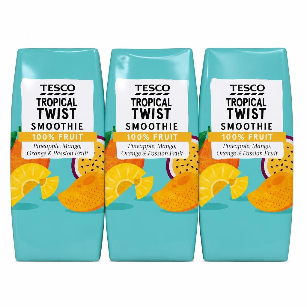 Tesco Tropical Twist Smoothie 3X200ml