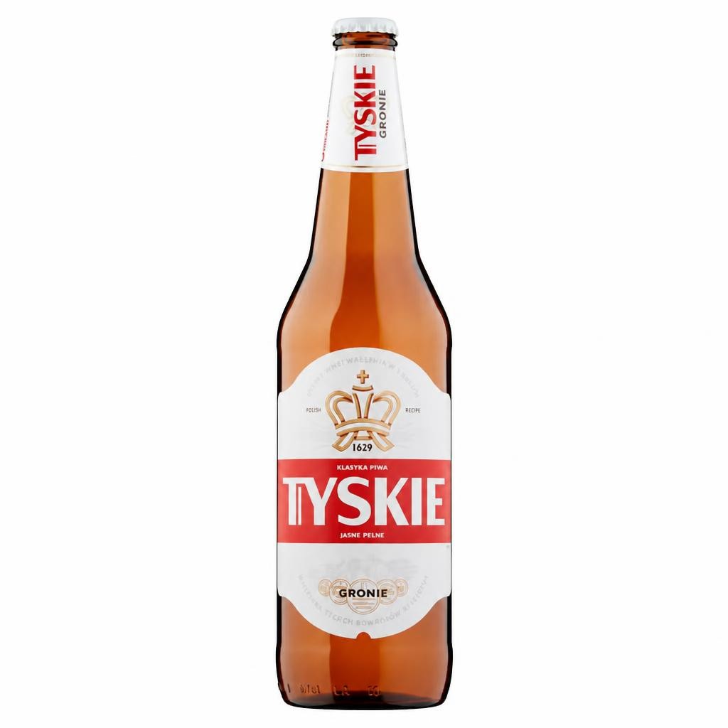 Tyskie Polish Beer Lager Bottle 650ml