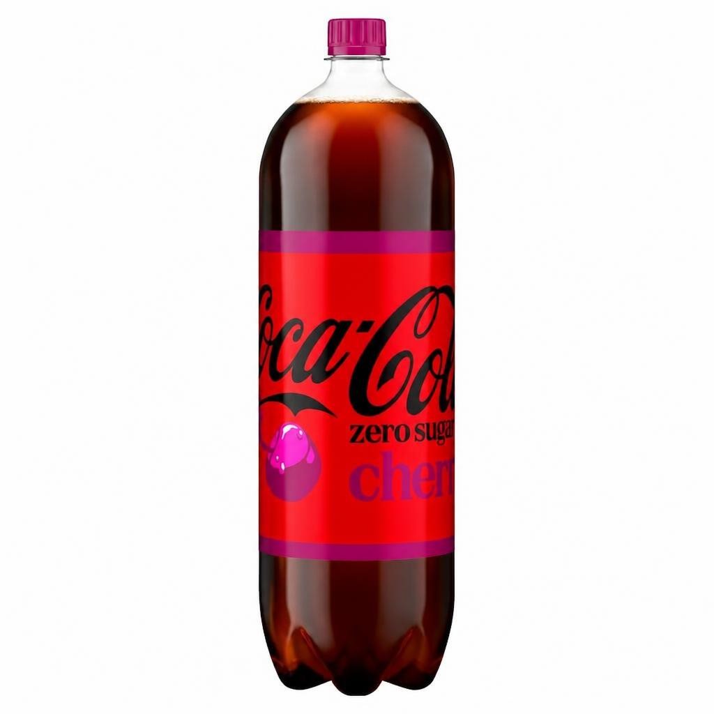 Coca-Cola Zero Sugar Cherry Soft Drink Bottle 2L