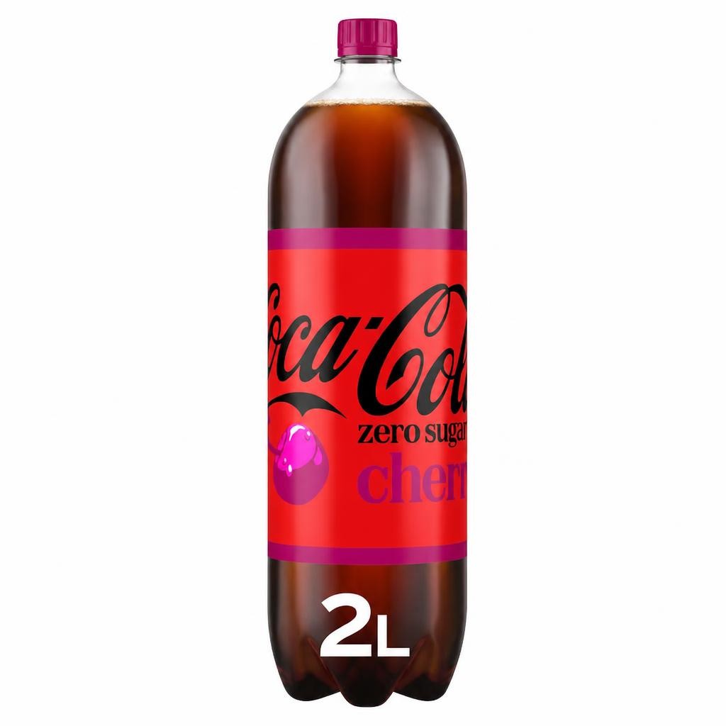 Coca-Cola Zero Sugar Cherry Soft Drink Bottle 2L