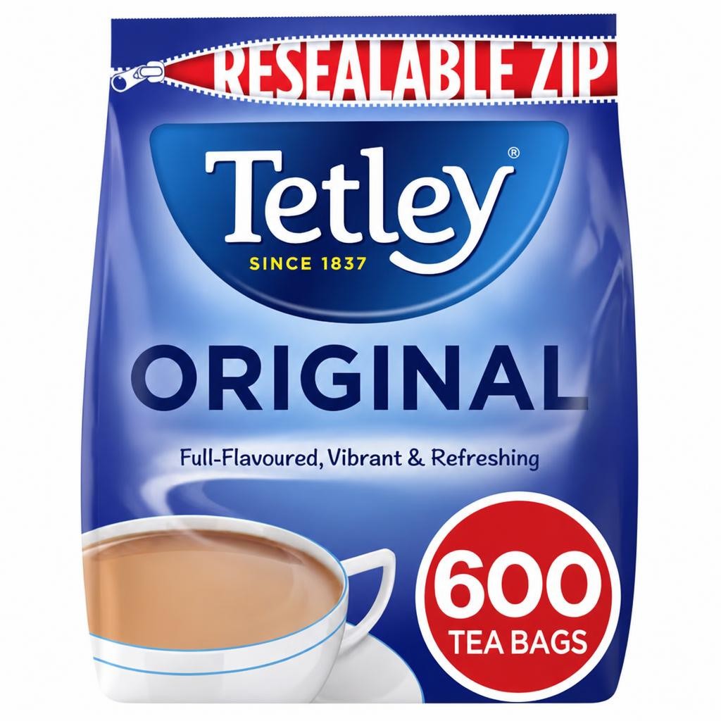 Tetley Original Tea Bags 600 Pack 1.875Kg