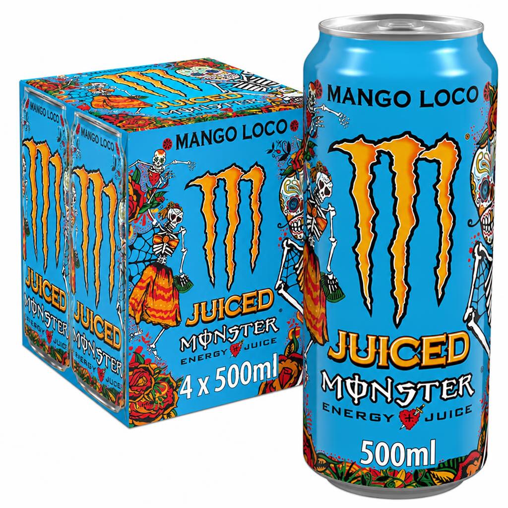 Monster Energy Drink Mango Loco 4x500ml