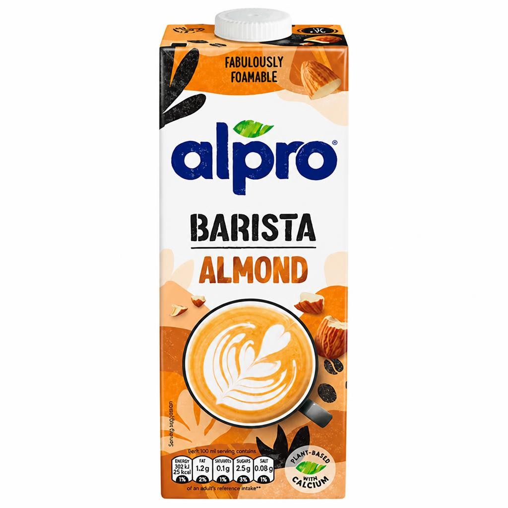 Alpro Barista Almond Long Life Dairy Free Drink 1L