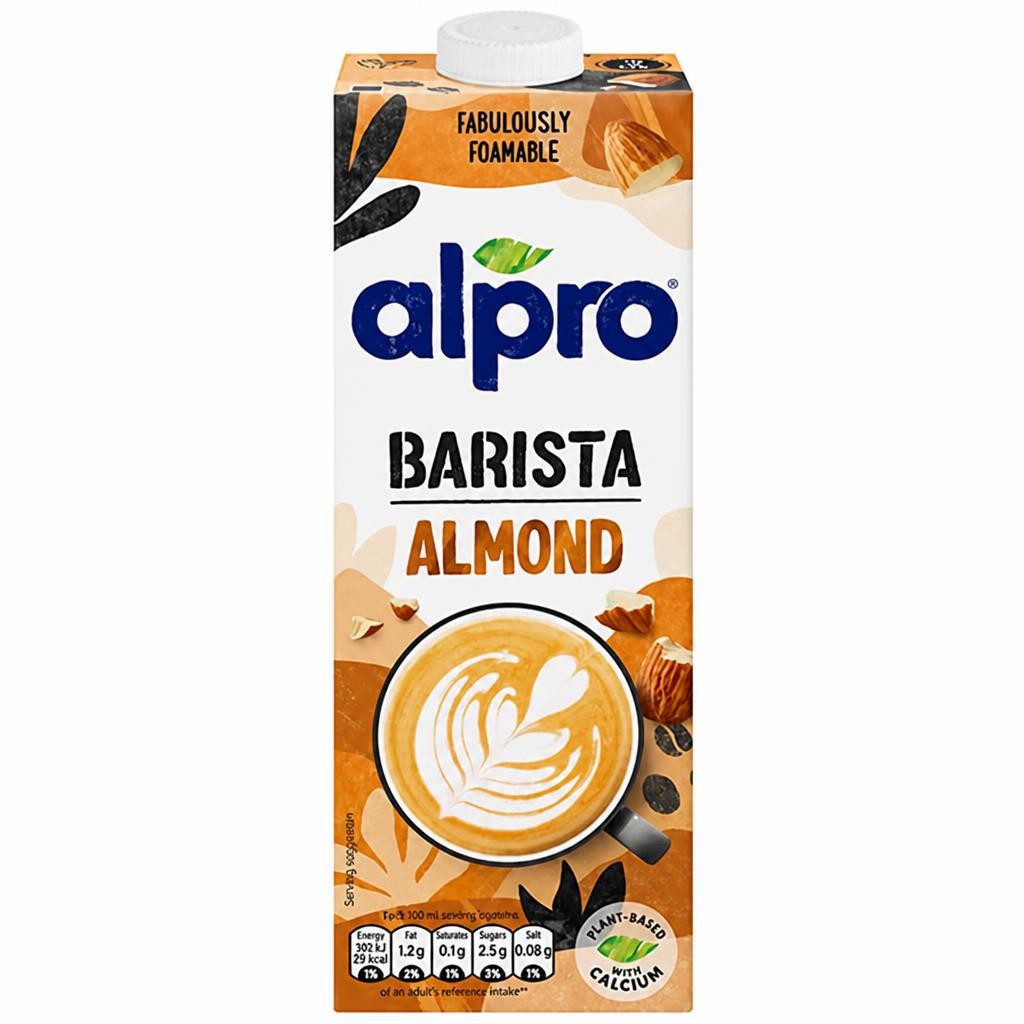 Alpro Barista Almond Long Life Dairy Free Drink 1L