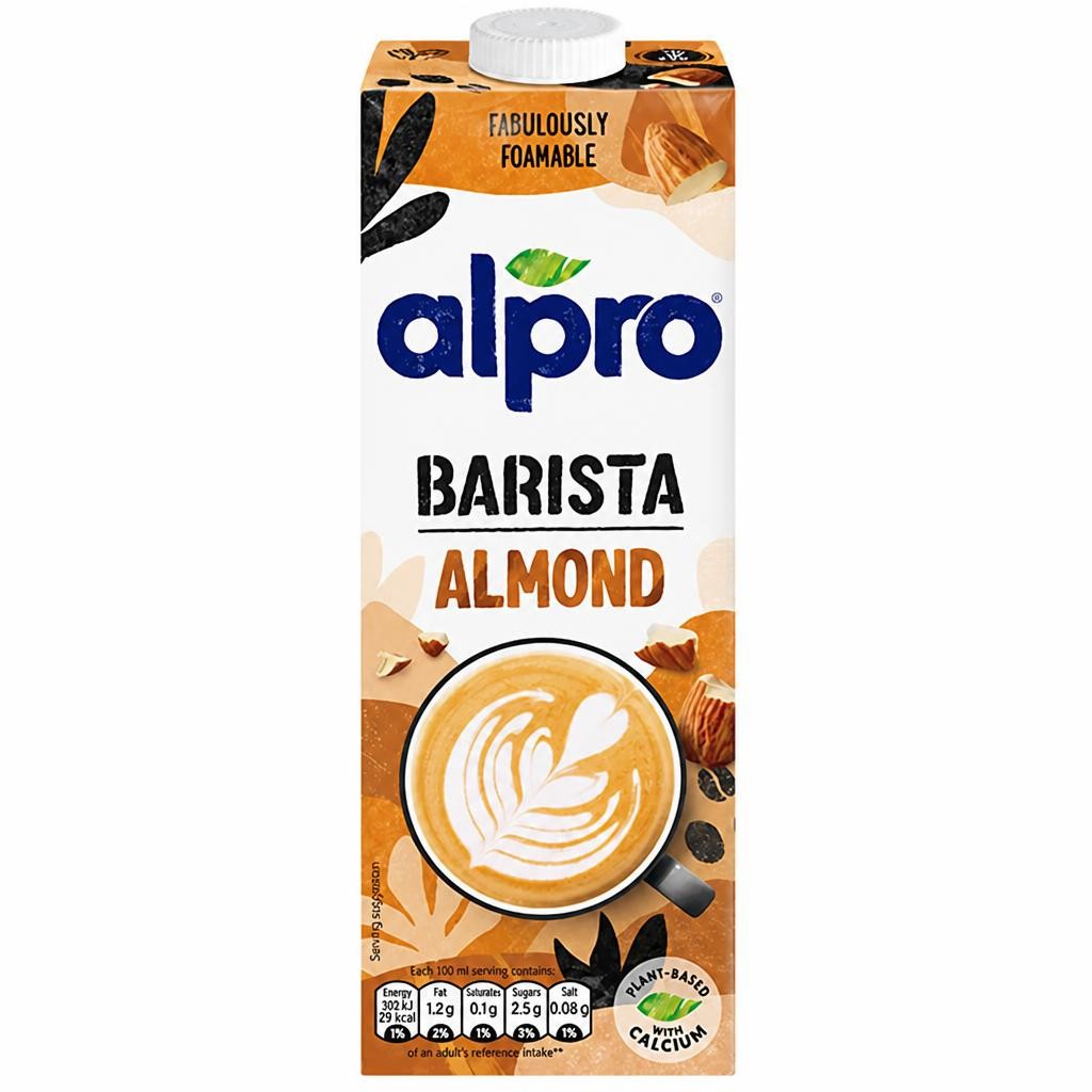 Alpro Barista Almond Long Life Dairy Free Drink 1L