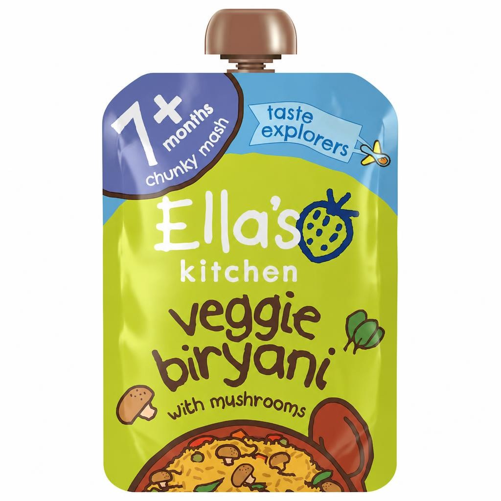 Ella's Kitchen 7 Month Plus Veggie Biryani 130G