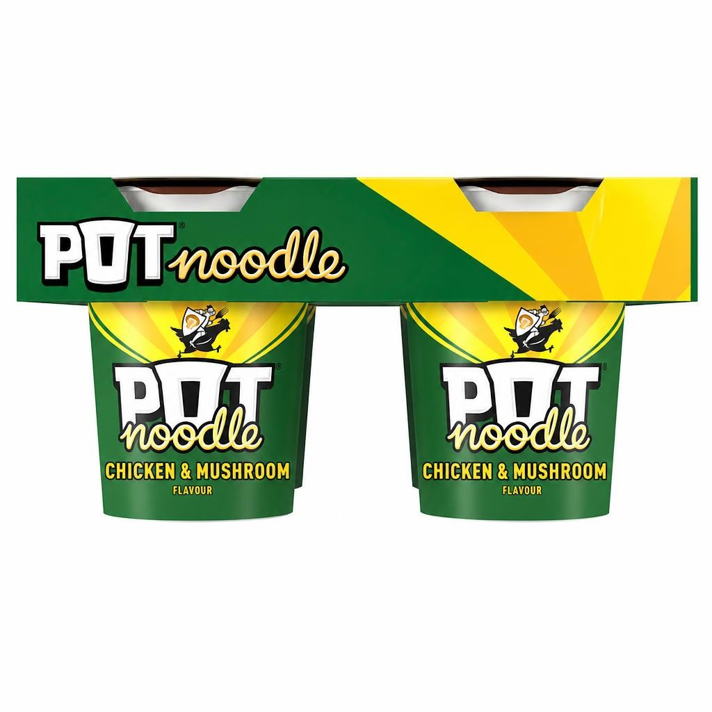 Pot Noodle Chicken & Mushroom Instant Noodles Multipack 4x90g