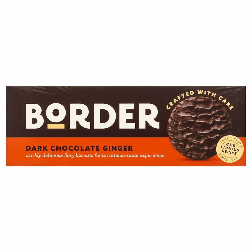 Border Dark Chocolate Ginger Biscuits 150g