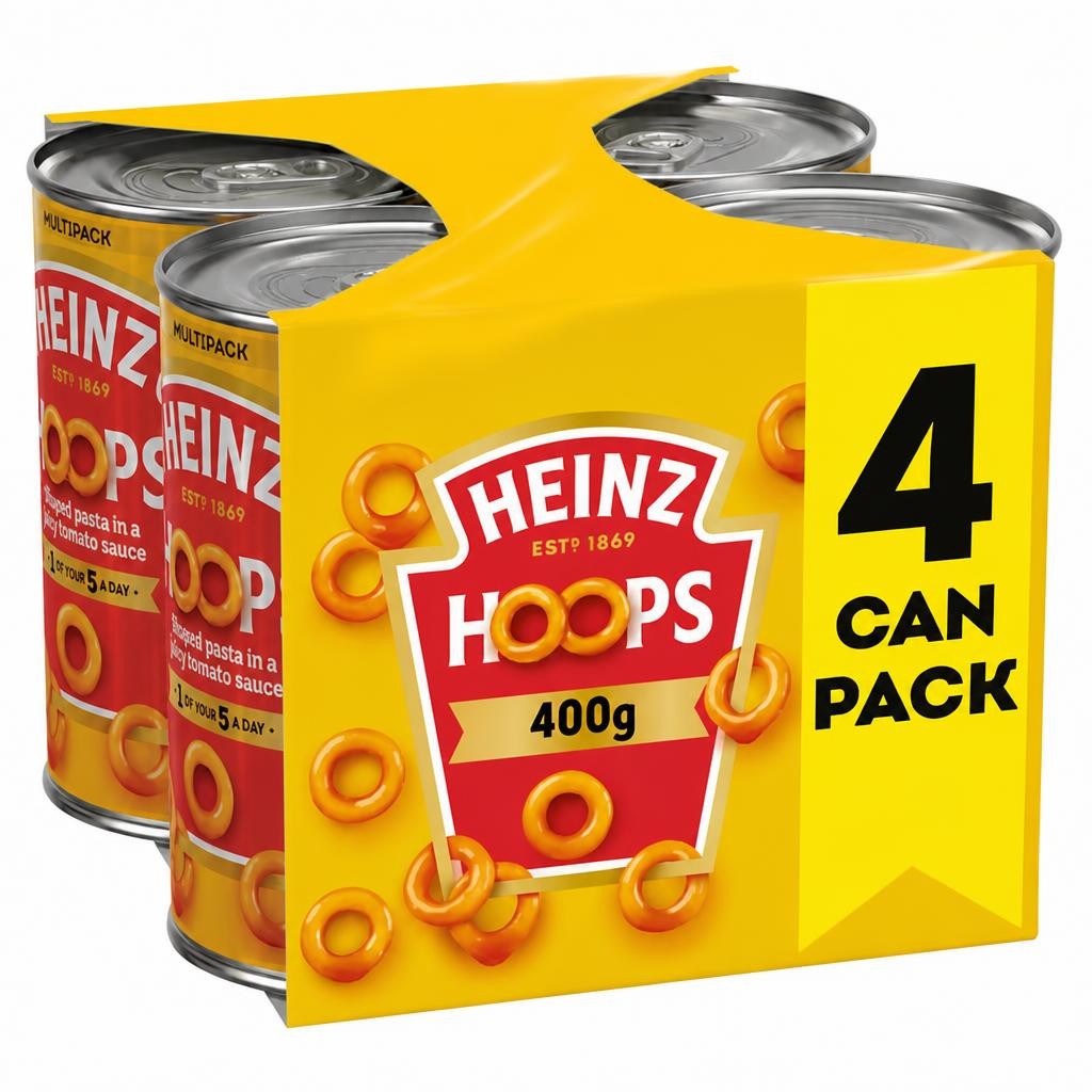 Heinz Hoops In Tomato Sauce 4 x 400g