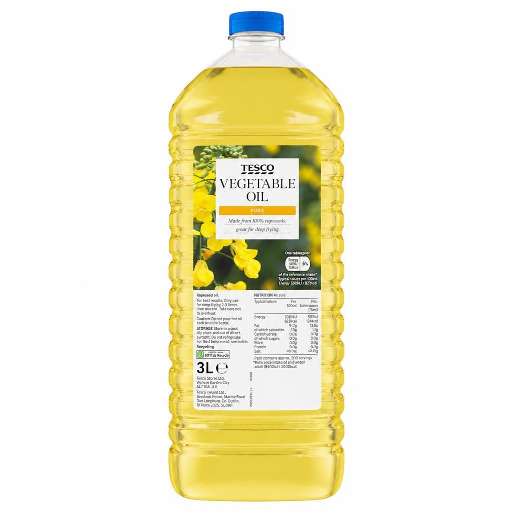 Tesco Pure Vegetable Oil 3L